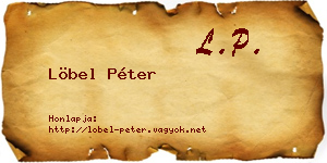 Löbel Péter névjegykártya